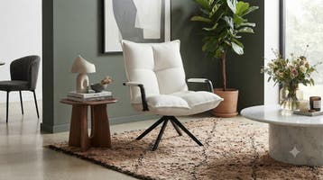 Online veiling: Fauteuil Robert, Loungefauteuil, draaibaar, Nieuw