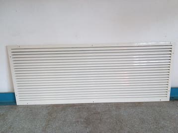 Ventilatierooster, Muurrooster - B213 x D5 x H82 cm - staal, Gebruikt