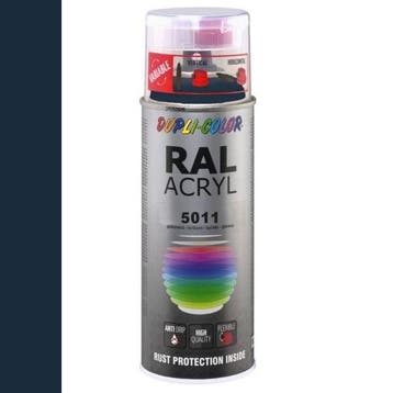 Dupli-Color Ral Acryl Ral 5011 Staalblauw Hoogglans 400 ml, Ophalen of Verzenden, Nieuw