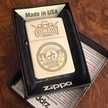 Zippo - Wild West Cowboy Rodeo - Aansteker - Staal, Nieuw