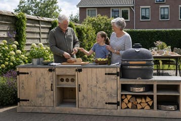 Buitenkeuken Rakko voor BBQ - Landelijk Design, Nieuw