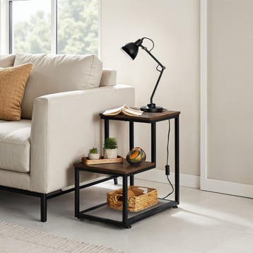 Bijzettafel Halifax 60,5x35,5x60,5cm, Huis en Inrichting, Tafels | Bijzettafels, Verzenden, Nieuw