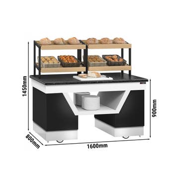 GGM Gastro | Broodstelling - BELFAST - 1600mm - met 2 |, Verzenden, Nieuw in verpakking