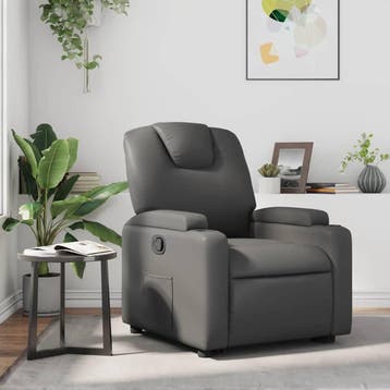 Relaxfauteuil kunstleer | Tweedekansje | OP=OP, Overige materialen, Nieuw, 75 tot 100 cm, Ophalen of Verzenden