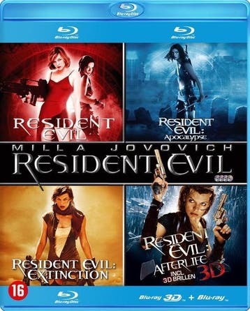 Resident Evil Collection 1-4 (Blu-ray), Cd's en Dvd's, Blu-ray, Verzenden, Nieuw in verpakking, Actie