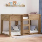 vidaXL Bunk Bed voor Kinderen Artisan Eiken 90 x 190 cm, Verzenden, Nieuw, Bruin, Hout