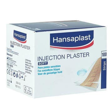 Hansaplast zachte injectiepleister 4 cm x 1,9 cm - 100 stuks, Verzenden, Nieuw