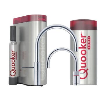 €2200 QUOOKER COMBI+ NORDIC ROUND TWINTAPS CHROOM + CUBE, Ophalen of Verzenden, Nieuw