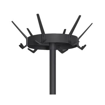 Basic Crown staande kapstok met parapluhouder - zwart, Verzenden, Nieuw