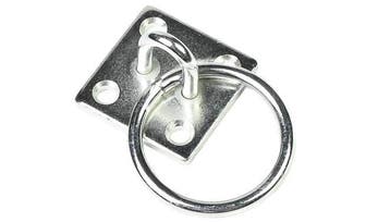 Verzinkte Oogplaat Vierkant Met Ring 6mm, Verzenden, Nieuw