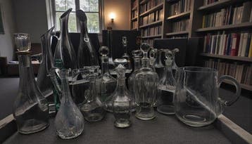 Karaf (21) - Kristal, Glas - Verzameling wijndecanteerders, Nieuw