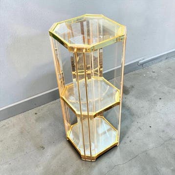 Vitrine - Drie planken - Metaal, Kristal - Regence Hollywood, Nieuw