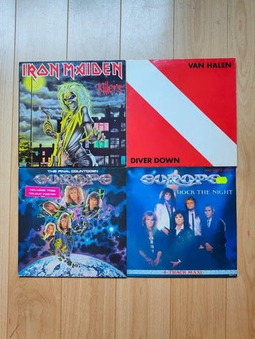 Iron Maiden, Van Halen, Europe - 4x Albums - Diverse titels, Nieuw in verpakking
