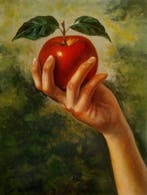 Luigi Basile (XX-XXI) - La mela rossa, Antiek en Kunst