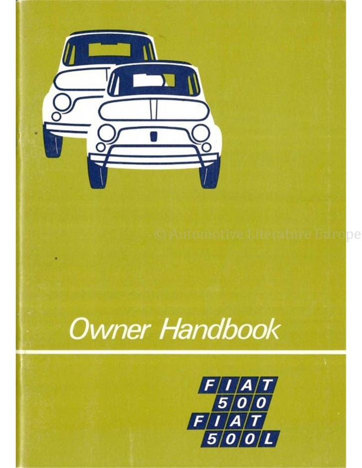 1972 FIAT 500 | 500L INSTRUCTIEBOEKJE ENGELS, Auto diversen, Handleidingen en Instructieboekjes