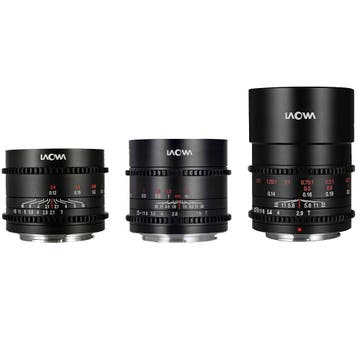 Laowa MFT Cine Prime 3-Lens Bundel (10mm / 17mm / 50mm), Ophalen of Verzenden, Nieuw, Groothoeklens