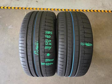 285/40/20 111Y* PIRELLI ZOMERBANDEN 6,5MM PROFIEL 2X, Auto-onderdelen, Banden en Velgen, Ophalen, Gebruikt, 285 mm, Band(en)