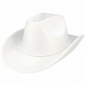Cowboyhoed - Western Hoed - Velvet - Wit, Kleding | Dames, Nieuw