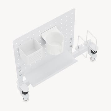 Bureau organizer Sauda 50x50 cm wit [en.casa], Verzenden, Nieuw