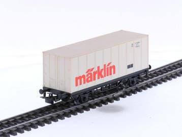 Schaal H0 Märklin 4481 containerwagen Märklin van de DB., Wisselstroom, Gebruikt, Overige typen, Ophalen of Verzenden