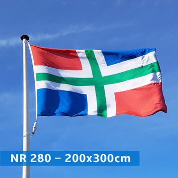 NR 280: Vlag Groningen 200x300cm premium, Diversen, Vlaggen en Wimpels, Nieuw