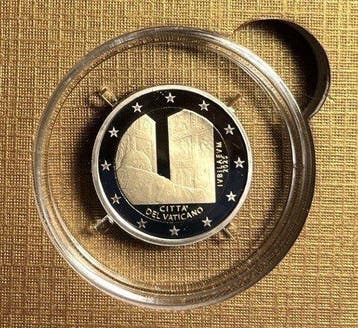 Vaticaan. 2 Euro 2025 Anno Santo Proof (Zonder, Postzegels en Munten