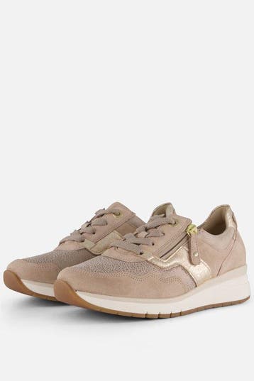 Gabor Comfort Sneakers beige Suede - Dames - Maat 42 (Mode), Verzenden, Nieuw