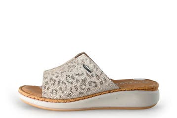 Fly Flot Slippers in maat 40 Beige, Kleding | Dames, Schoenen, Slippers, Verzenden, Beige, Zo goed als nieuw
