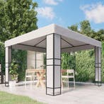 vidaXL Prieel met dubbel dak 3x3 m wit, Verzenden, Nieuw