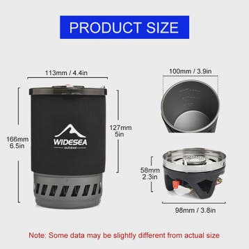Widesea Draagbare Camping Koffiezetter Set met French Press, Verzenden, Nieuw