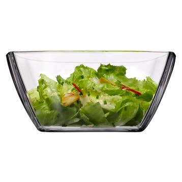 GGM Gastro | (4 stuks) Glazen schaal - rechthoekig - |, Verzenden, Nieuw, Effen, Kom(men)