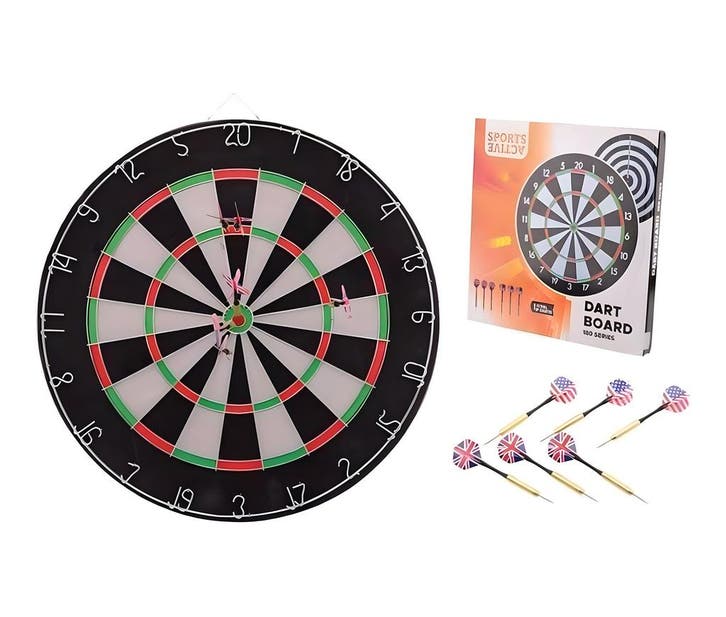 Dartboard 180 series inclusief 6 dartpijlen, Doe-het-zelf en Verbouw, Gereedschap | Handgereedschap, Nieuw, Ophalen of Verzenden