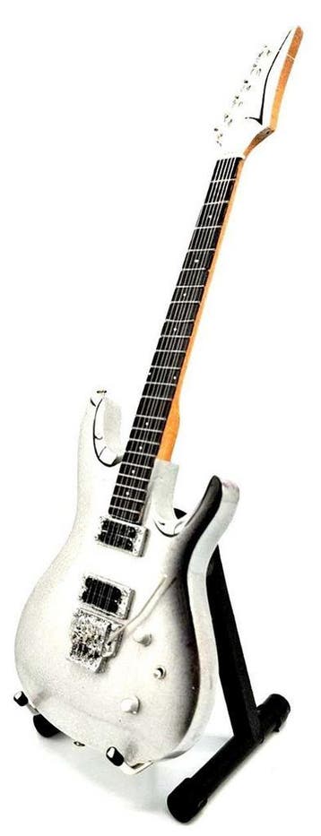 Miniatuur replica Ibanez gitaar - Joe Satriani, Ophalen of Verzenden, Nieuw, Pop, Beeldje of Miniatuur