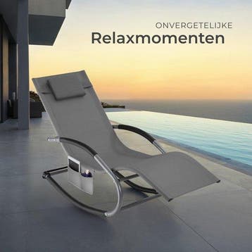 2dekans | tectake® Ligstoel Taya - Ergonomisch Ligbed voor, Ophalen of Verzenden, Zo goed als nieuw