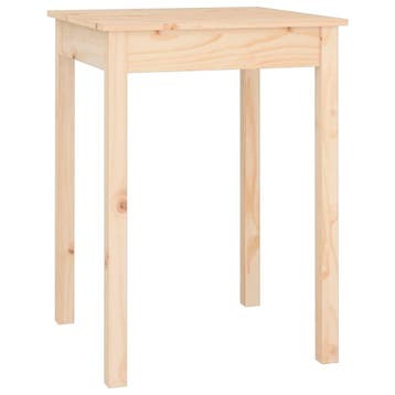 Bijzettafel grenenhout 55cm | Tweedekansje | OP=OP, Huis en Inrichting, 50 tot 100 cm, Klassiek, Vierkant, Tot twee personen