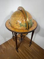 Globe bar - Maatwerk - Hout, Messing, Papier
