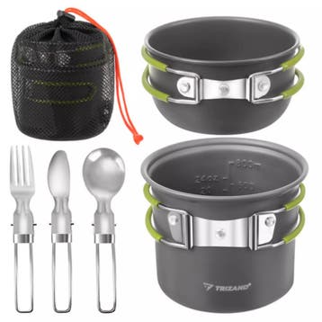Trizand Lichtgewicht aluminium camping pannenset 1,2 lite..., Ophalen of Verzenden, Nieuw