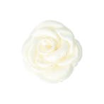 Haarspeld Duckklem 8cm – Haarbloem Roos – Wit, Nieuw