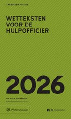 9789013181715 Zakboek Wetteksten voor de Hulpofficier 2026, Boeken, Verzenden, Nieuw, M.G.M. Hoekendijk