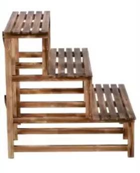3-laags plantenrek dennenhout voor tuin, balkon en terras, Verzenden, Nieuw