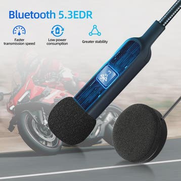 Motorhelm Bluetooth 5.3 Headset - Draadloze Stereo Communica, Verzenden, Nieuw