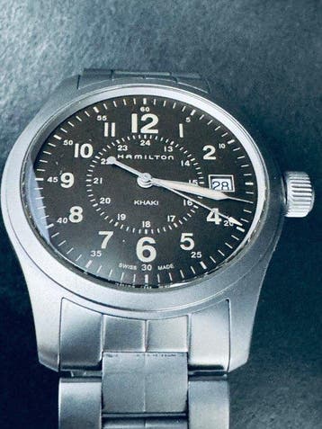 Hamilton - Khaki - H682010 - Heren - 2010-2020, Sieraden, Tassen en Uiterlijk, Nieuw