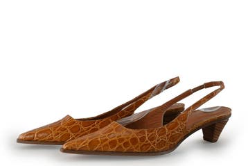Roberto Festa Slingbacks in maat 37 Bruin, Bruin, Verzenden, Zo goed als nieuw, Roberto Festa