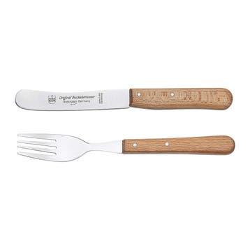 RÖR Solingen Ontbijtmes Buckels – Lemmet 11,5 cm – Set, Ophalen of Verzenden, Nieuw, Rvs of Chroom