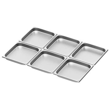 GGM Gastro | (6 stuks) RVS GN-bak GN 2/3 | GBH2340G-6 |, Verzenden