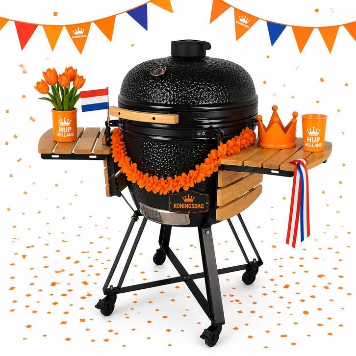 **PRIJS VERLAAGD** 24inch Kamado van 1499,- voor 749,-, Tuin en Terras, Houtskoolbarbecues, Nieuw
