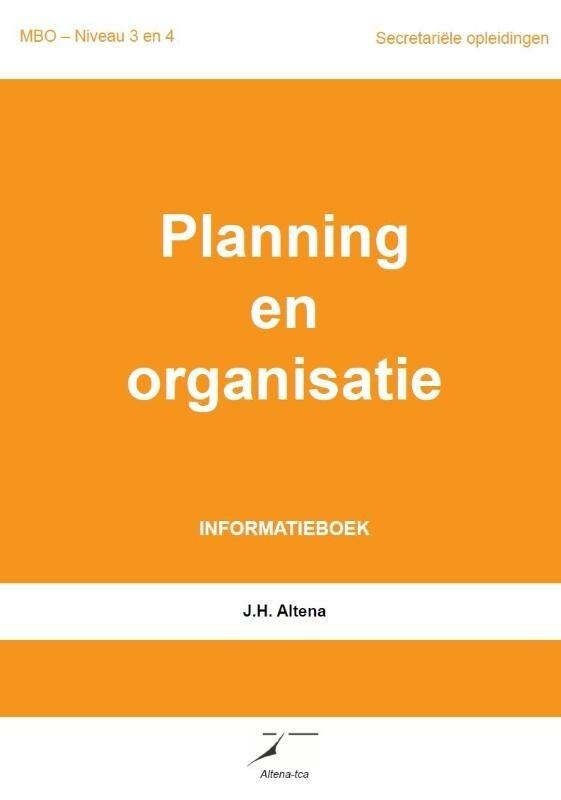 Planning en organisatie (9789081965644, J.H. Altena), Boeken, Schoolboeken, Nieuw, Verzenden