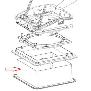 MaxxFan Interieur Rand Wit 13,3cm, Ophalen of Verzenden, Nieuw