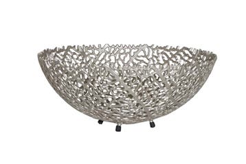 Filigraan design kom ABSTRACT BLAD 45cm zilver handgemaakt -, Ophalen of Verzenden, Nieuw