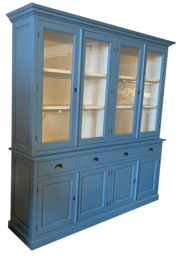 Buffetkast oud blauw Haarlo 220cm, Ophalen of Verzenden, Nieuw